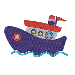 Embroidery Design Sailor Boat