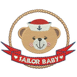 Matriz De Bordado Baby Sailor  Menina