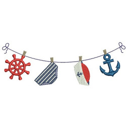 Embroidery Design Nautical Boy Clothes Line 1