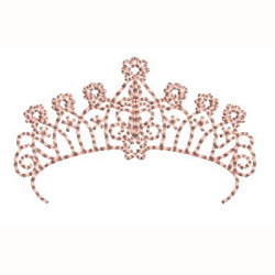Matriz De Bordado Coroa Princesa 4 Cm