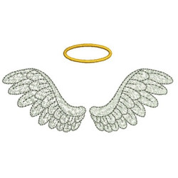 Diseño Para Bordado Alas De ángel 10 Cm