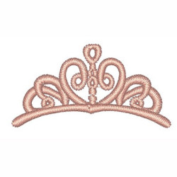 Embroidery Design Princess Tiara 4 Cm