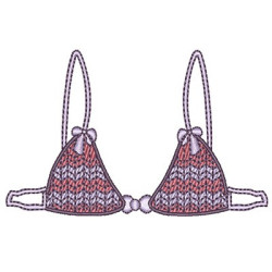 Embroidery Design Bikini Top