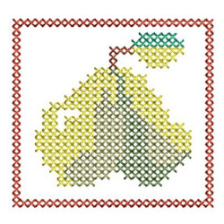 Embroidery Design Christmas Cross Point Pear