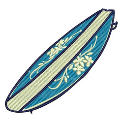 Embroidery Design Surf Board