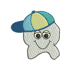 Embroidery Design Tooth Boy
