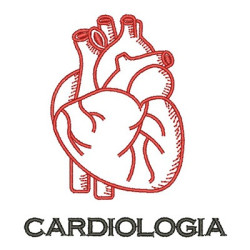 Diseño Para Bordado Corazón Cardiología 2