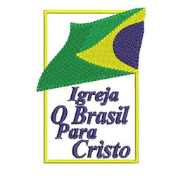 Matriz De Bordado Igreja Brasil Para Cristo