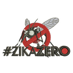 Diseño Para Bordado Zika Zero Pequeno