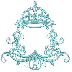 Embroidery Design Frame Provence With Crow