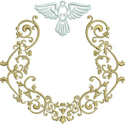 Embroidery Design Frame With Divine Provence 14 Cm