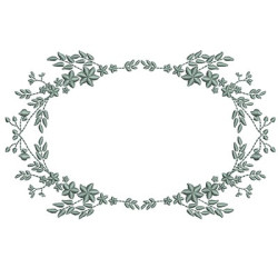 Embroidery Design Delicate Floralbig Frame