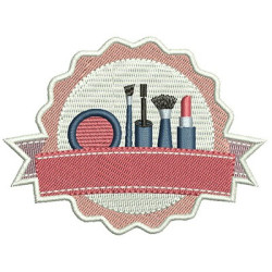 Embroidery Design Mackeup Artist Beauty For Custom