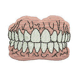 Matriz De Bordado Arcada Dentária