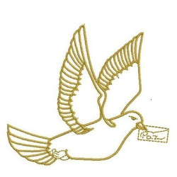 Embroidery Design Dove Of Peace