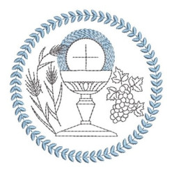Embroidery Design Consecrated Host 3