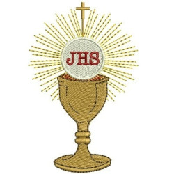 Embroidery Design Chalice Consecrated Host 3