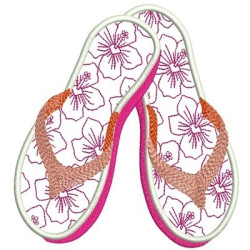 Embroidery Design Big Slippers