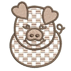 Embroidery Design Pork With Textures
