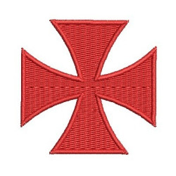 Matriz De Bordado Cruz De Malta