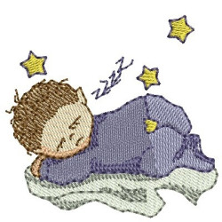 Diseño Para Bordado Bebé Durmiente