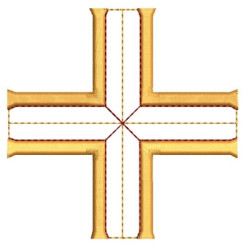 Matriz De Bordado Cruz De Malta 12