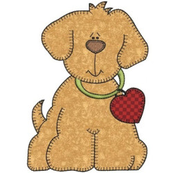 Embroidery Design Big Dog Applique