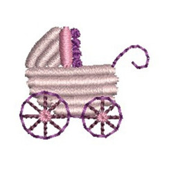 Embroidery Design Baby Buggy 2