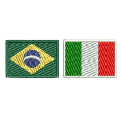 Matriz De Bordado Brasil & Itália
