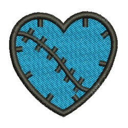 Embroidery Design Monster Heart