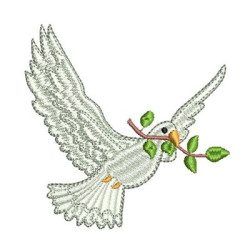 Embroidery Design Dove Of Peace