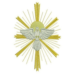 Embroidery Design Divine Holy Ghost 15 Cm