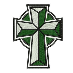 Embroidery Design Cross With Shadow