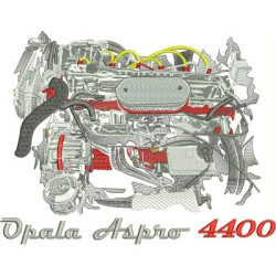 Matriz De Bordado Motor Opala Aspro 4400
