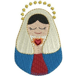 Embroidery Design Sacred Heart Of Mary