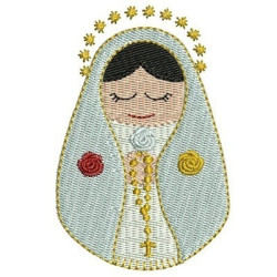Embroidery Design Our Lady Of The Mystic Rose