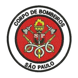 Embroidery Design Body Of Fireman Of São Paulo