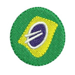 Diseño Para Bordado Botón De Brasil