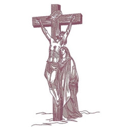 Matriz De Bordado Jesus Crucificado 22 Cm