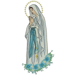 Matriz De Bordado Nossa Senhora De Lourdes 22 Cm