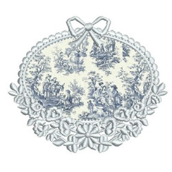 Embroidery Design Applique Frame Provence