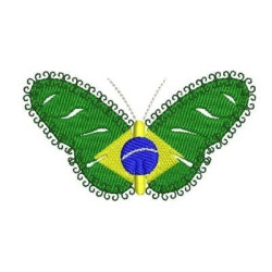 Matriz De Bordado Borboleta Brasil