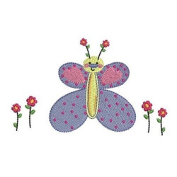 Diseño Para Bordado Mariposa Del Bebé 2