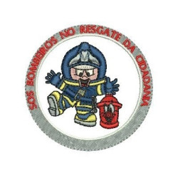 Embroidery Design The Fireman Rescue