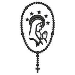 Embroidery Design Maria Rosary