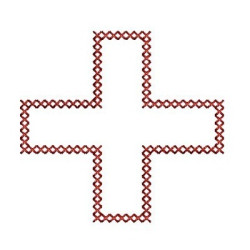 Embroidery Design Cross Point Cross 5 Cm