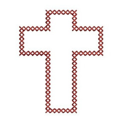 Embroidery Design Cross Point Cross 2