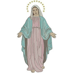 Diseño Para Bordado Nuestra Señora De Medjugorje 1