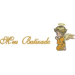 Embroidery Design My Baptized With Angel
