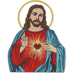 Embroidery Design Sacred Heart Of Jesus 5